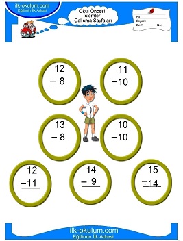 Çocuklar İçin toplam işlemi yaprak testleri 